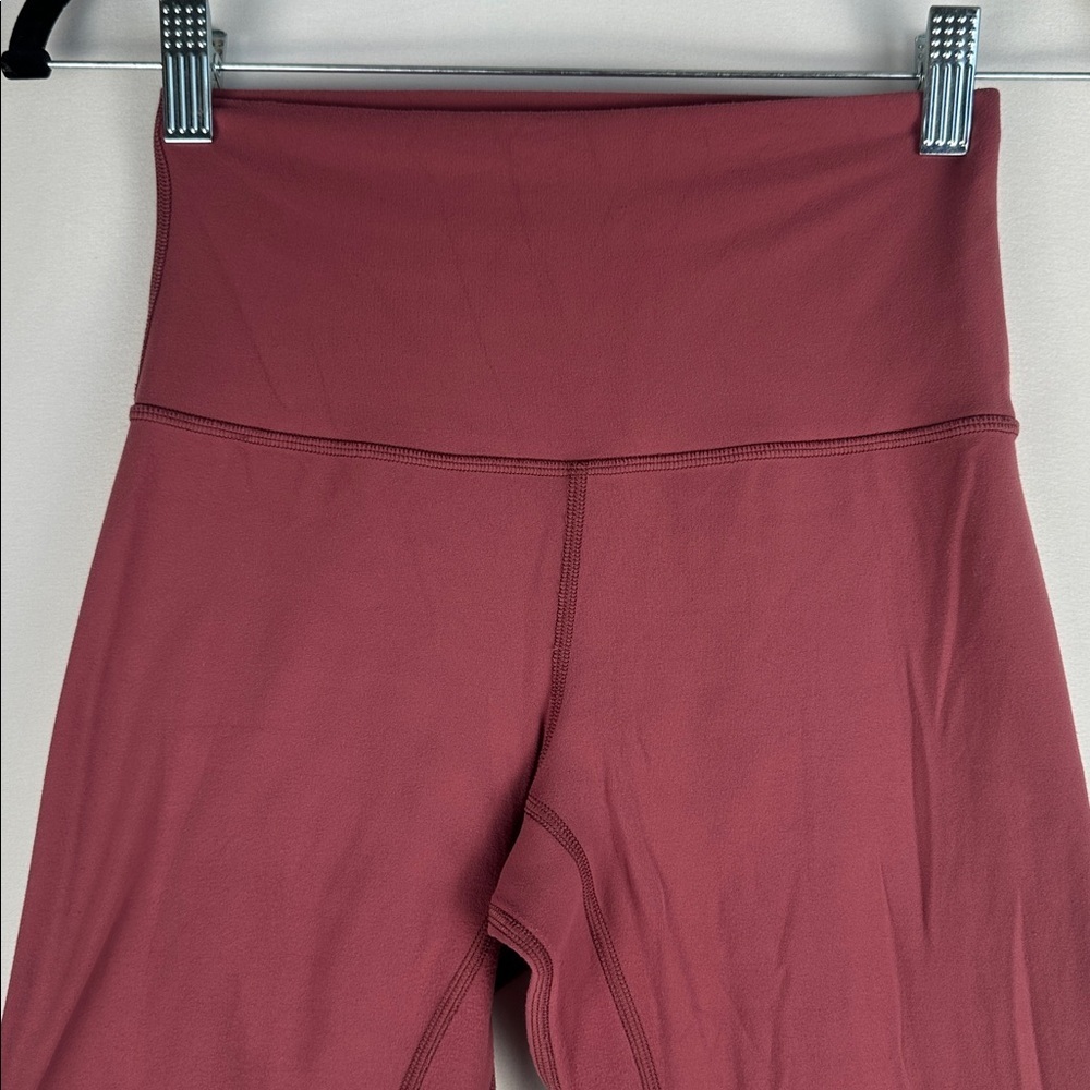 Lululemon Align Pant II *25" High-Rise Misty Merlot Nulu Cropped Leggings Size 4 - Picture 7 of 16